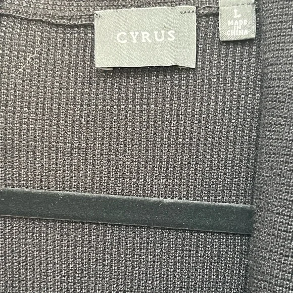 Cyrus Black Open-Front Lightweight Cardigan - Picture 6 of 6